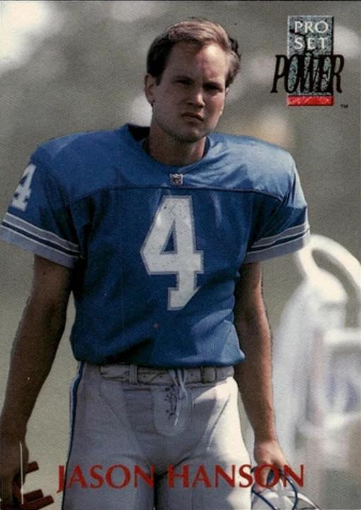 Jason Hanson #297 1992 Pro Set Power Football