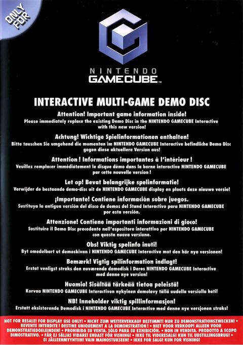 Interactive Multi-Game Demo Disc April 2003 PAL Gamecube