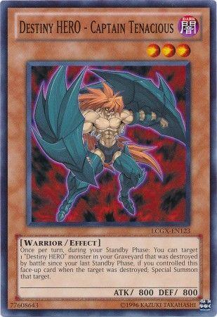 Destiny HERO - Captain Tenacious LCGX-EN123 YuGiOh Legendary Collection 2: The Duel Academy Years Mega Pack