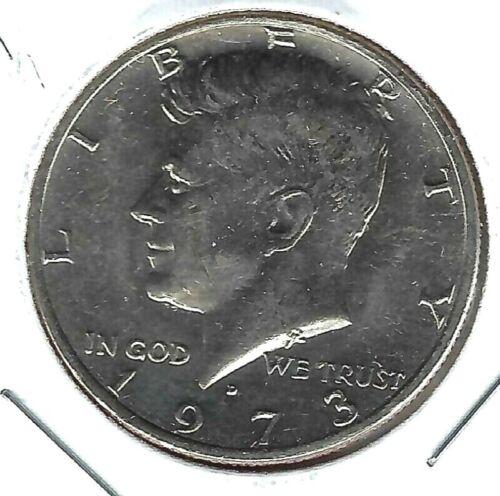 1973 D Coins Kennedy Half Dollar