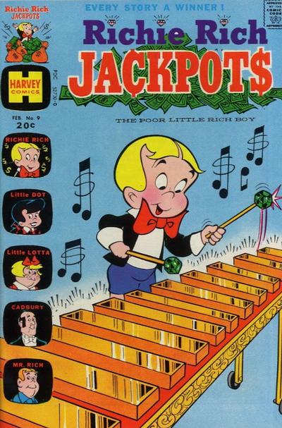Richie Rich Jackpots #9 (1974) Comic Books Richie Rich Jackpots