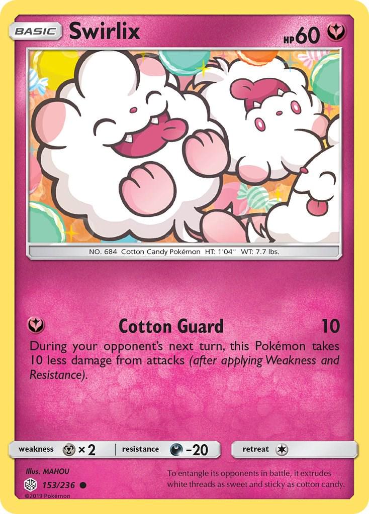 Swirlix #153 Pokemon Cosmic Eclipse