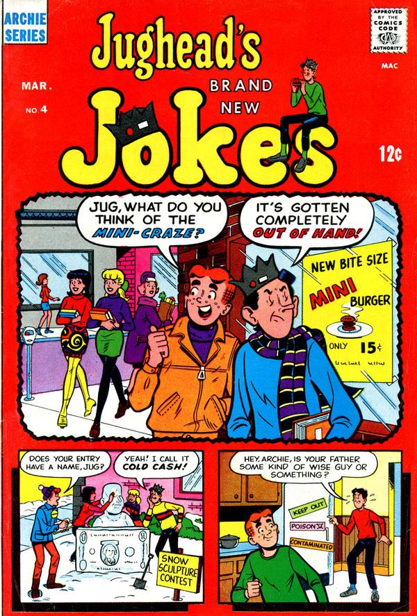 Jughead's Jokes #4 (1968) Comic Books Jughead's Jokes