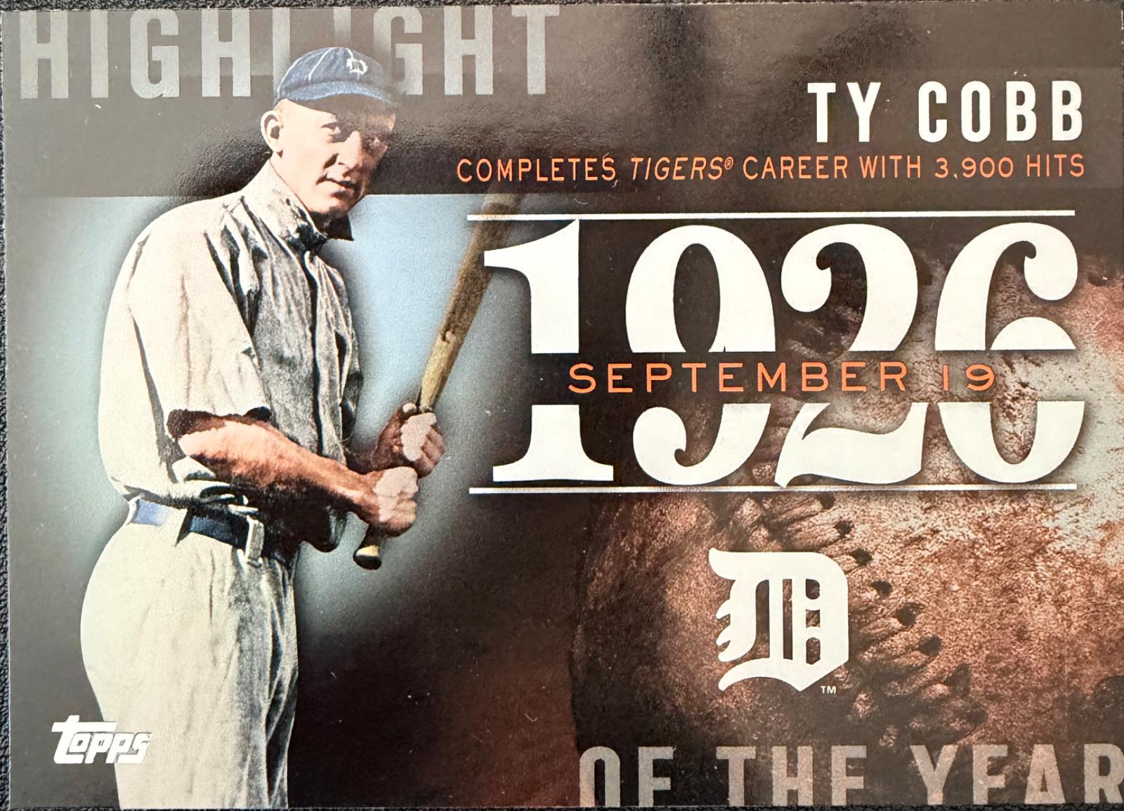 Ty Cobb #H-31 2015 Topps Baseball Highlight of the Year