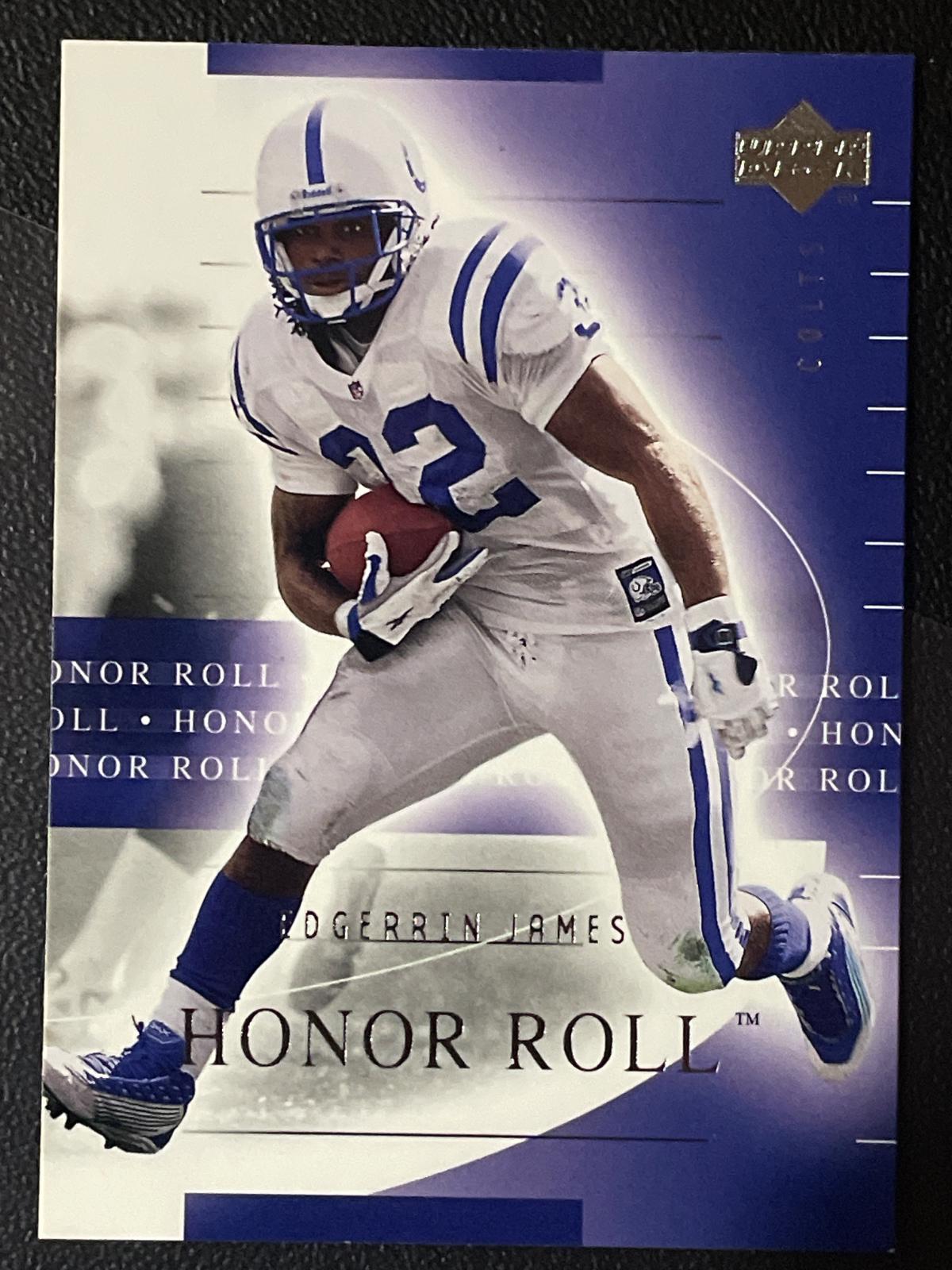 Edgerrin James #23 Football Cards 2002 Upper Deck Honor Roll