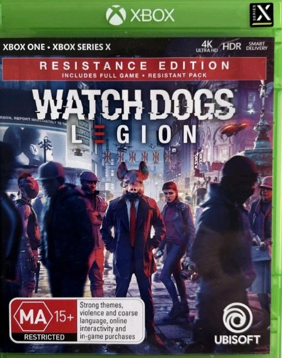 Carátula de Watch Dogs Legion Resistance Edition para Xbox Series X (edición PAL España)