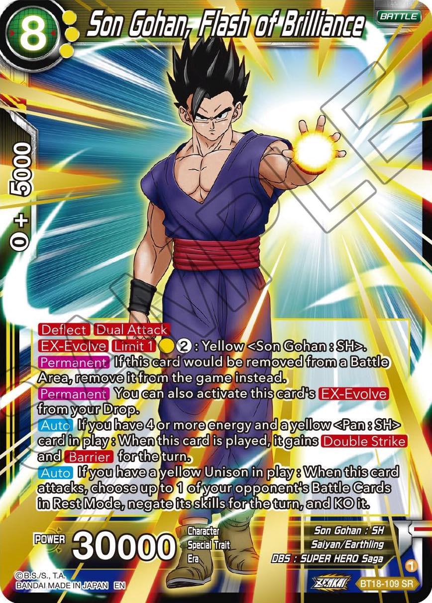 Son Gohan, Flash of Brilliance BT18-109 Dragon Ball Fusion World Promos