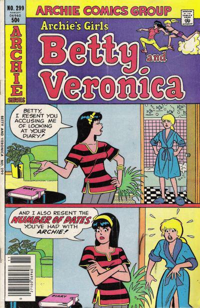 Archie's Girls Betty and Veronica #299 (1980) Comic Books Archie's Girls Betty and Veronica