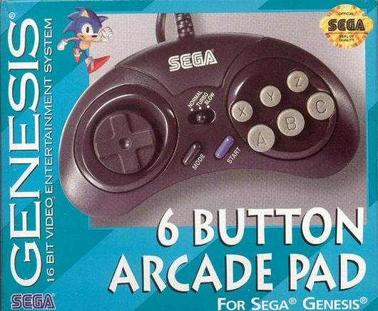 Sega Genesis 6 Button Arcade Pad Cover Art