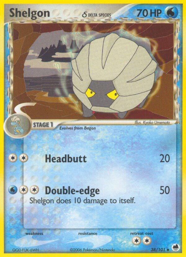 Shelgon #38 Pokemon Dragon Frontiers