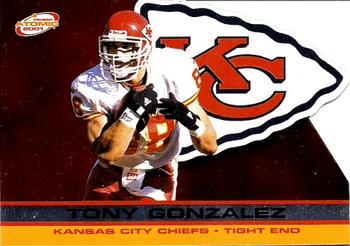 Tony Gonzalez #68 2001 Pacific Prism Atomic Football