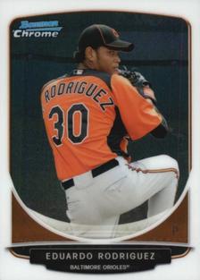 Eduardo Rodriguez #80 2013 Bowman Chrome Mini Baseball