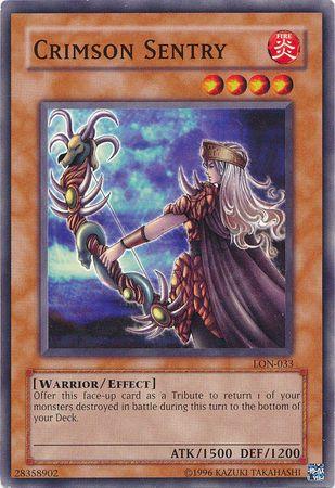 Crimson Sentry LON-033 YuGiOh Labyrinth of Nightmare