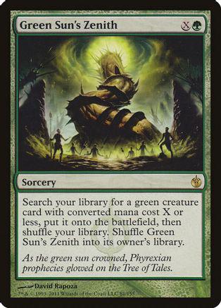 Green Sun's Zenith #81 Magic Mirrodin Besieged