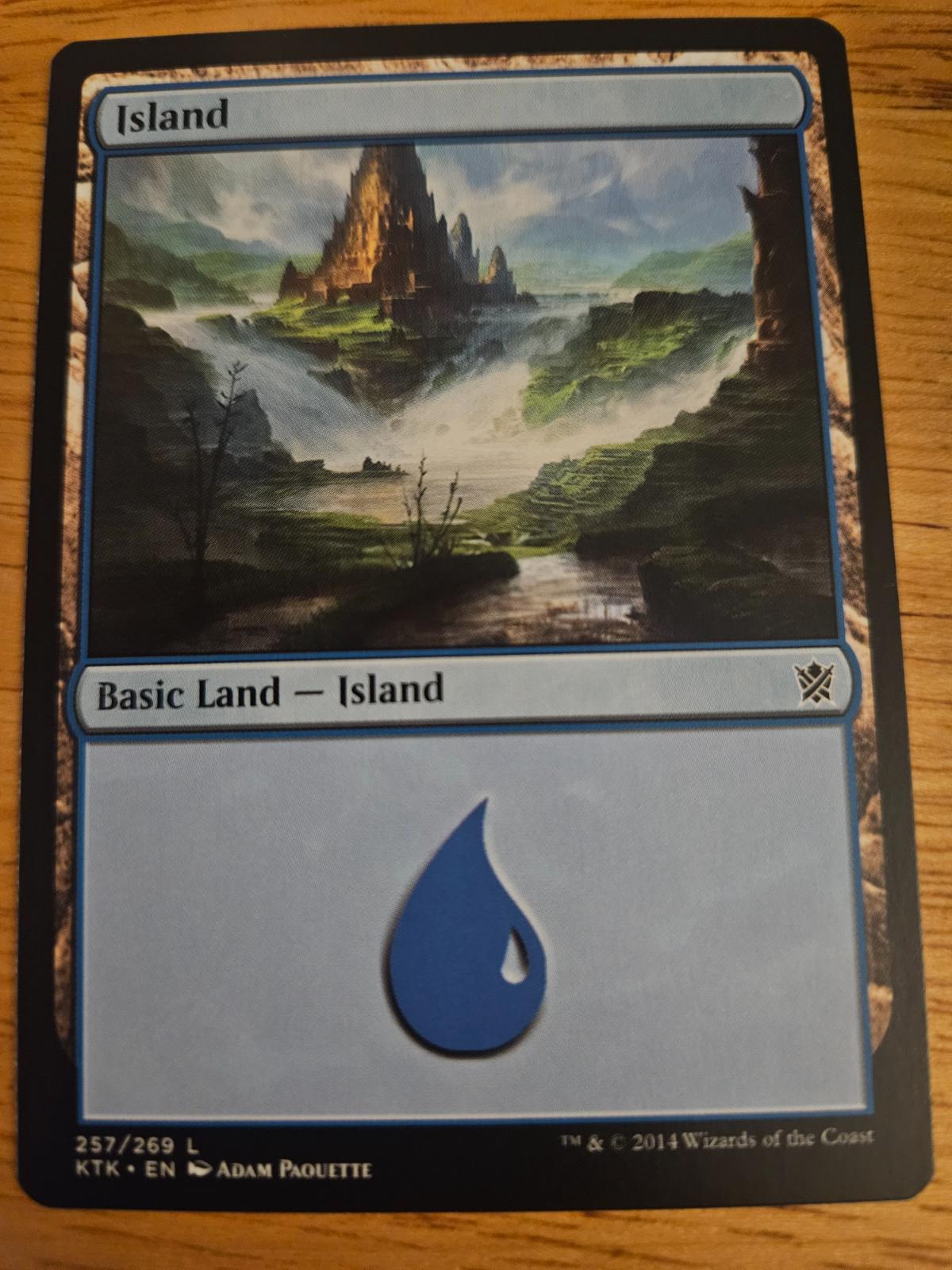 Island #257 Magic Khans of Tarkir