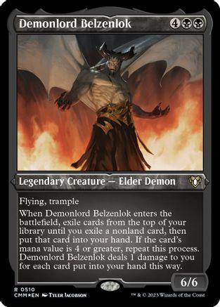 Demonlord Belzenlok #510 Magic Commander Masters