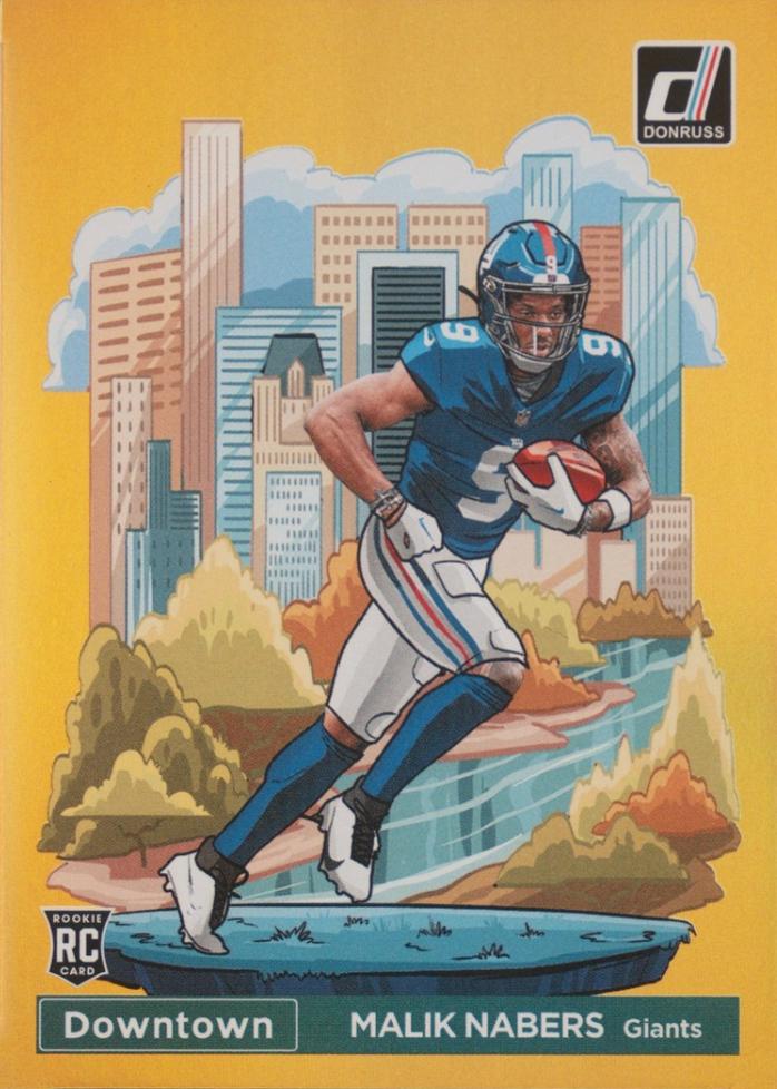 Malik Nabers [Gold] #18 Prices | 2024 Panini Donruss Downtown