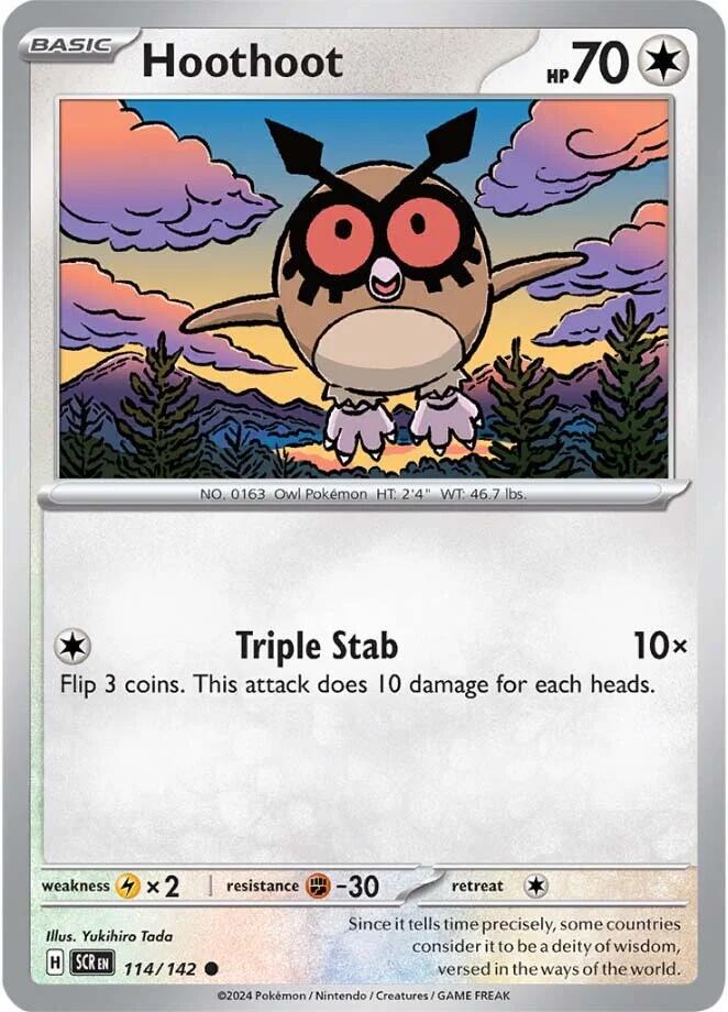 Hoothoot #114 Pokemon Stellar Crown