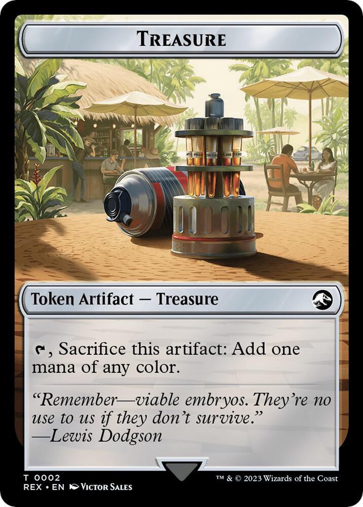 Treasure [0002] // Dinosaur [0009] Double-Sided Token