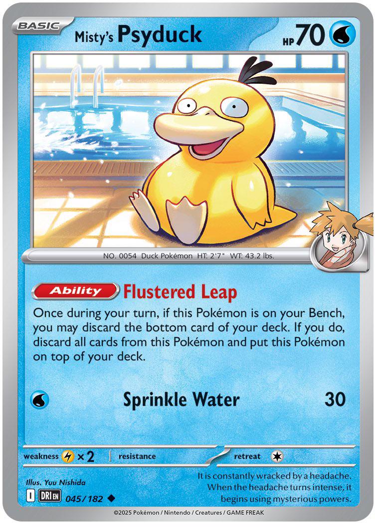 Misty's Psyduck #45 Pokemon Destined Rivals