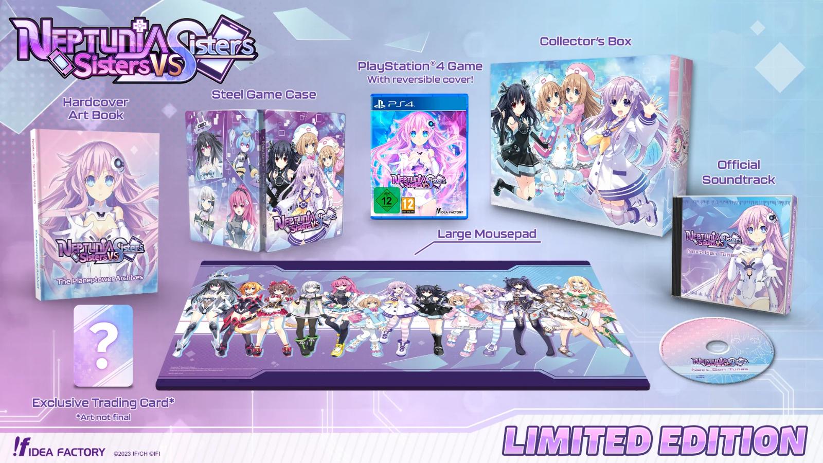 Carátula de Neptunia: Sisters VS Sisters Limited Edition para PS4 (edición PAL España)