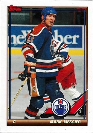 Mark Messier #346 Hockey Cards 1991 Topps