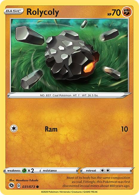 Rolycoly #31 Pokemon Champion's Path