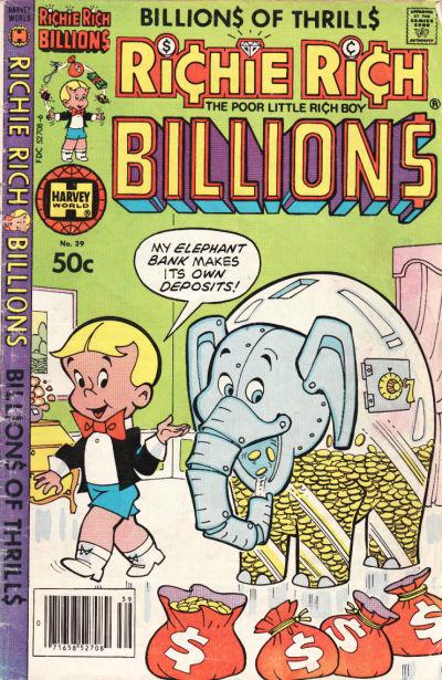 Richie Rich Billions #39 (1981) Comic Books Richie Rich Billions