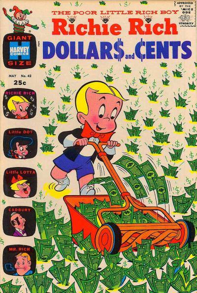 Richie Rich Dollars and Cents #42 (1971) Comic Books Richie Rich Dollars and Cents