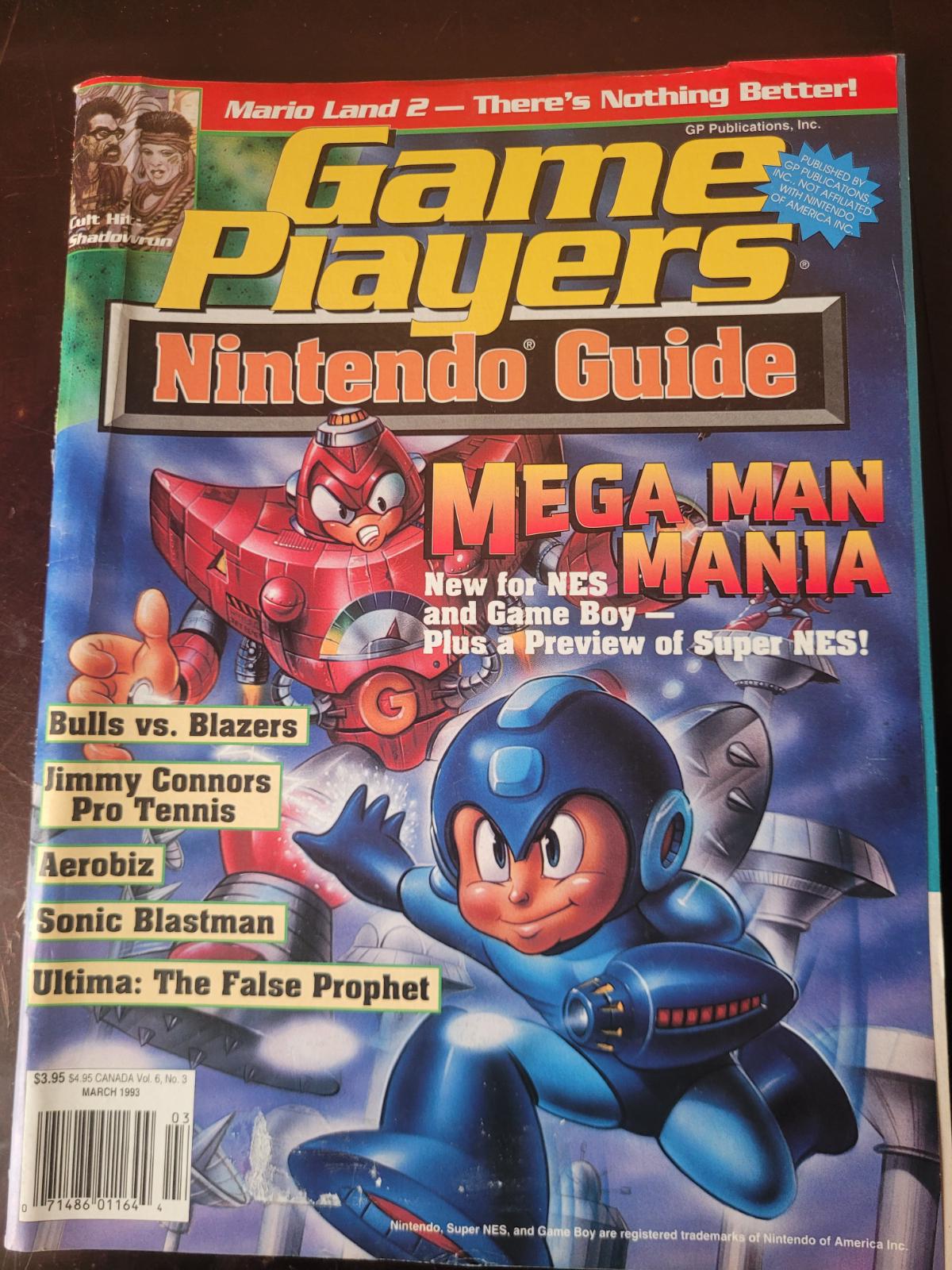 Game Player's Nintendo Guide March 1993 Strategy Guide