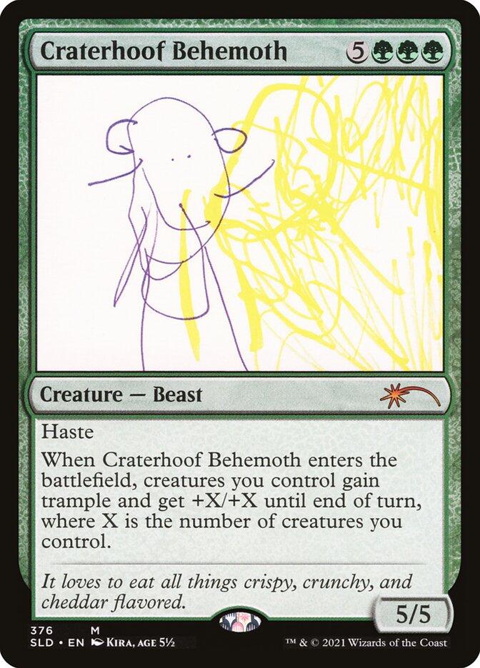 Craterhoof Behemoth #376 Magic Secret Lair Drop