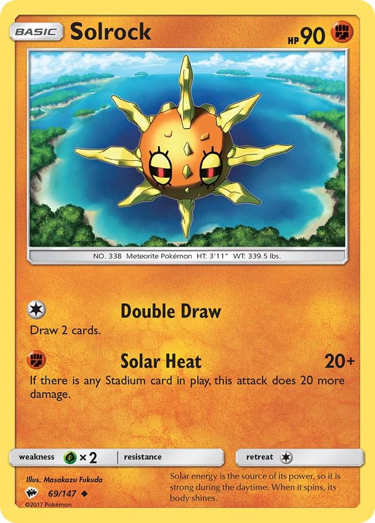 Solrock #69 Pokemon Burning Shadows