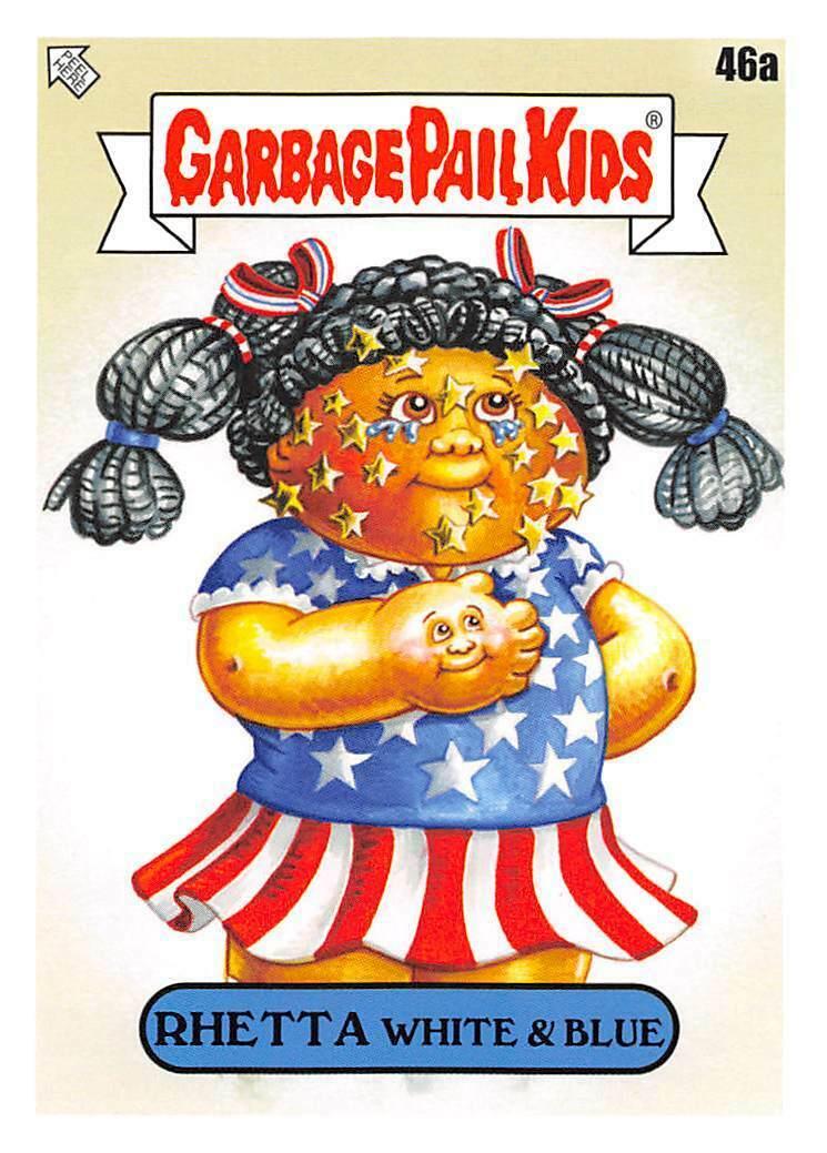 RHETTA White & Blue #46a Garbage Pail Kids Late To School