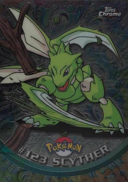 Scyther #123 Pokemon 2000 Topps Chrome
