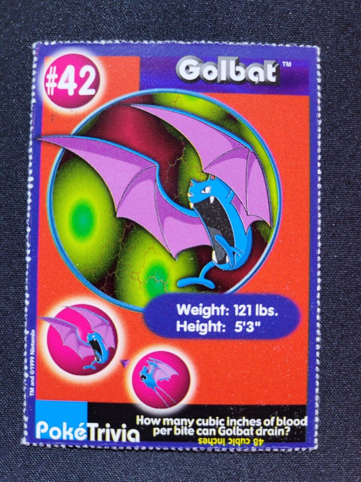 Golbat #42 Pokemon Burger King