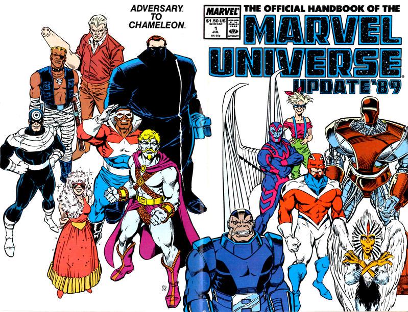 Official Handbook of the Marvel Universe #1 (1989) Comic Books Official Handbook of the Marvel Universe
