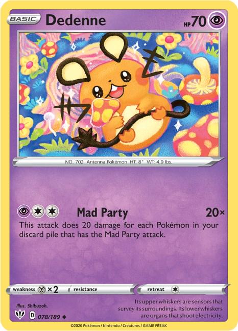 Dedenne #78 Pokemon Darkness Ablaze