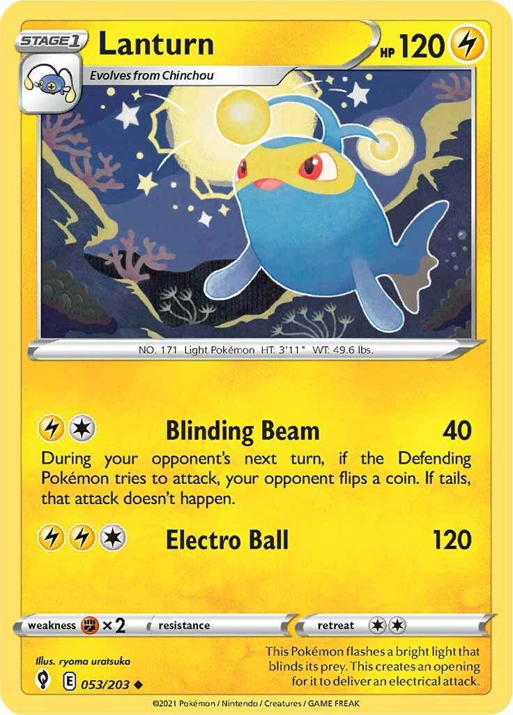 Lanturn #53 Pokemon Evolving Skies