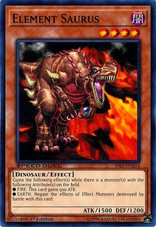 Element Saurus SS03-ENA14 YuGiOh Speed Duel Starter Decks: Ultimate Predators