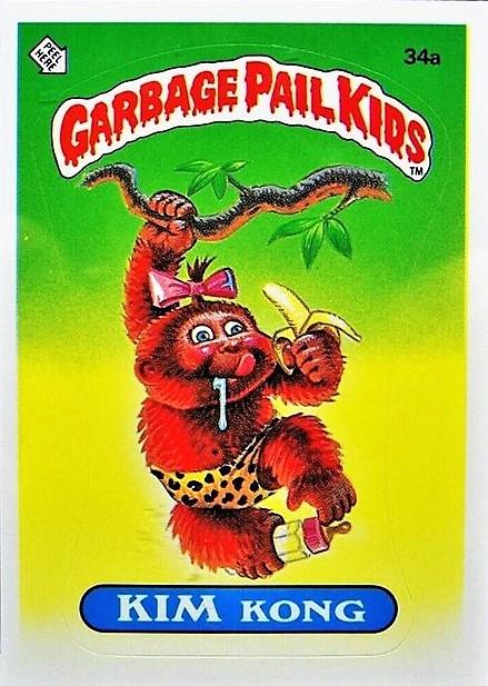 KIM Kong #34a 1985 Garbage Pail Kids