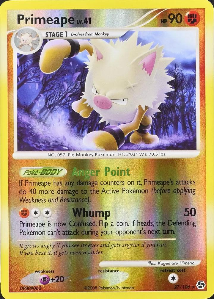 Primeape [Reverse Holo] #27 Prices | Pokemon Great Encounters | Pokemon  Cards