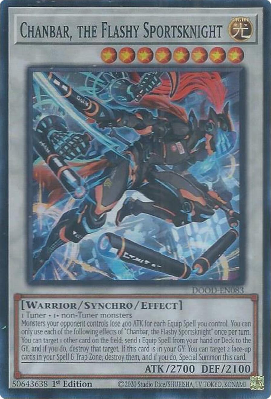 Chanbar, the Flashy Sportsknight DOOD-EN083 Prices | YuGiOh Doom
