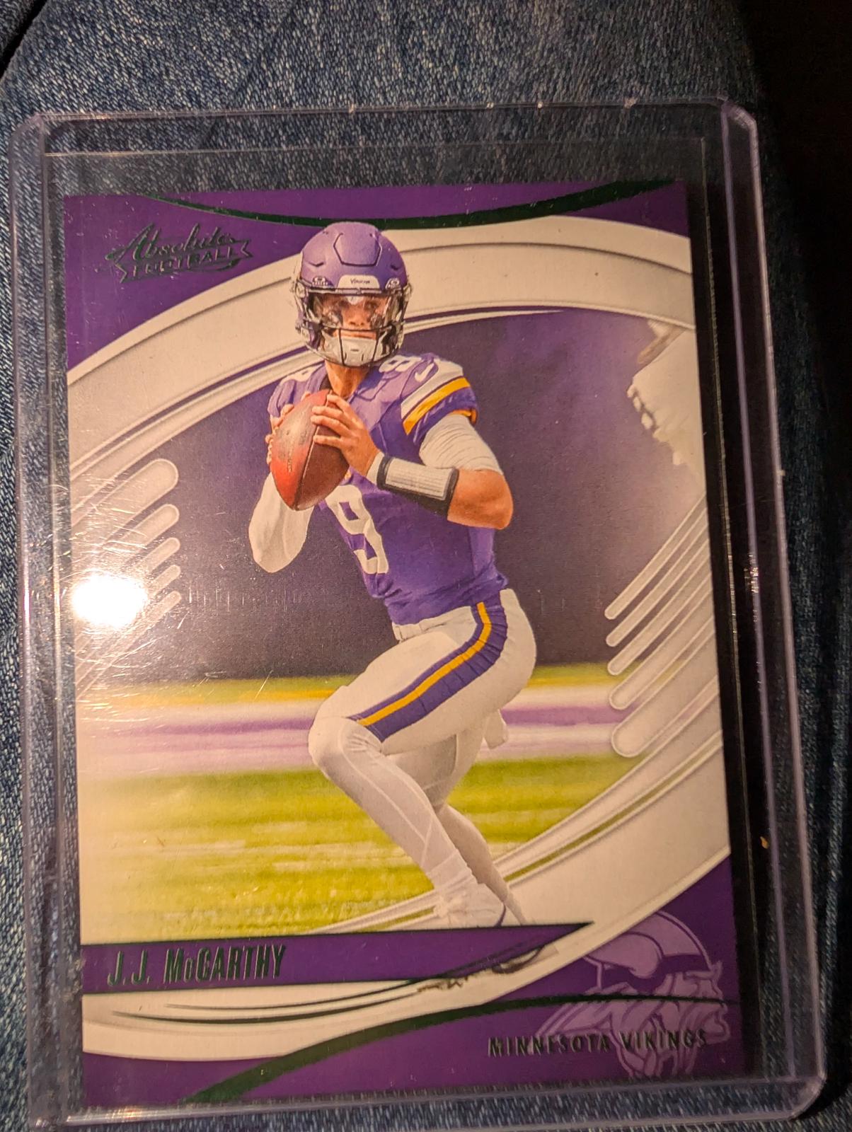 J.J. McCarthy #100 2025 Panini Absolute Countdown Calendar Football
