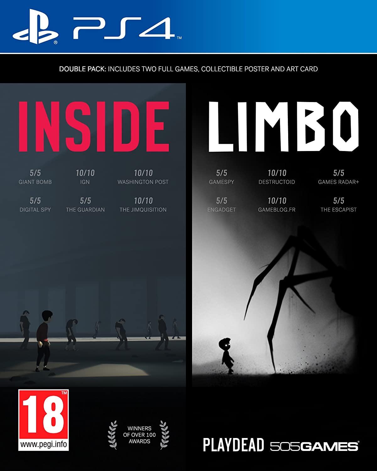 Inside & Limbo Double Pack PAL Playstation 4