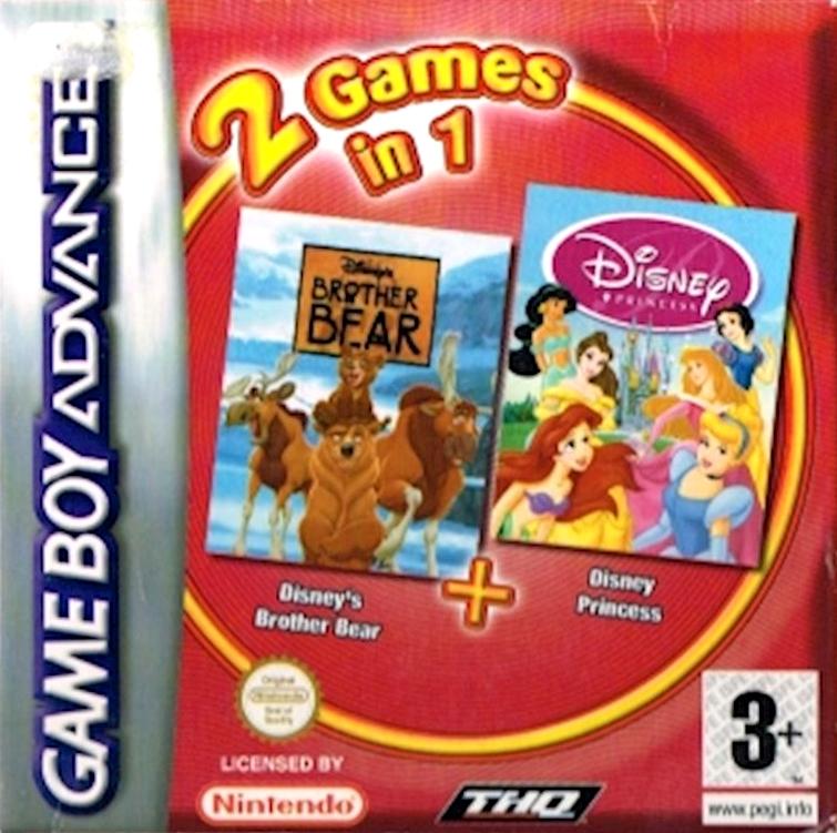 Brother Bear + Disney Princess PAL GameBoy Advance