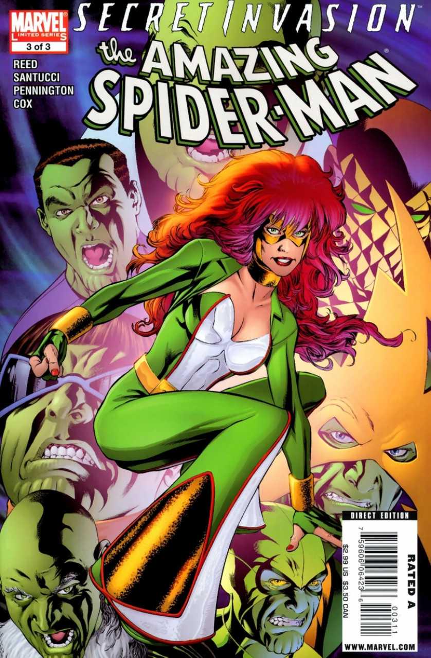 Secret Invasion: The Amazing Spider-Man #3 (2008) Comic Books Secret Invasion: The Amazing Spider-Man