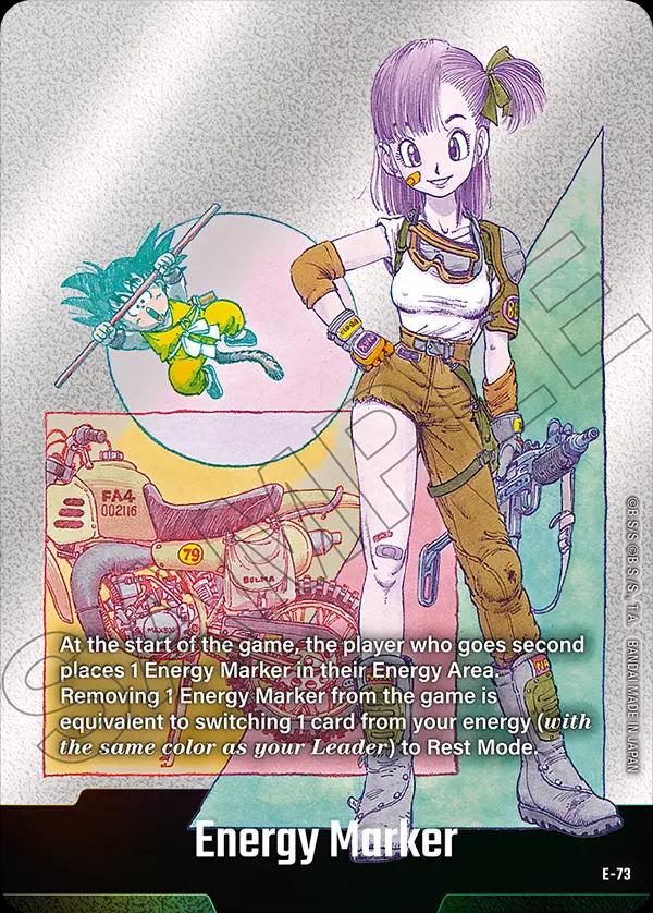 DBS FW SB02 エネルギーマーカー E-73 英語版 POP 27 Preços de Energy Marker E-73 [Silver] [Bulma] E-73 | Dragon Ball