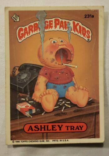ASHLEY Tray #231a 1986 Garbage Pail Kids