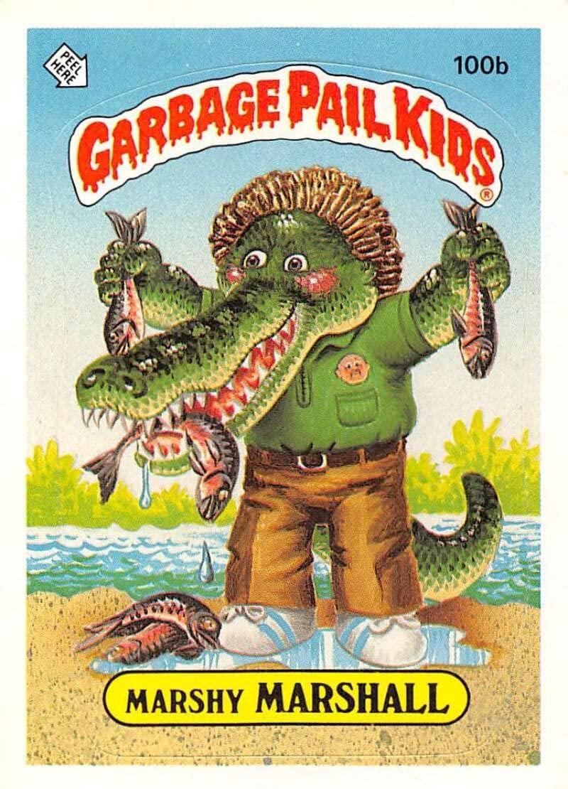 Marshy MARSHALL #100b 1986 Garbage Pail Kids