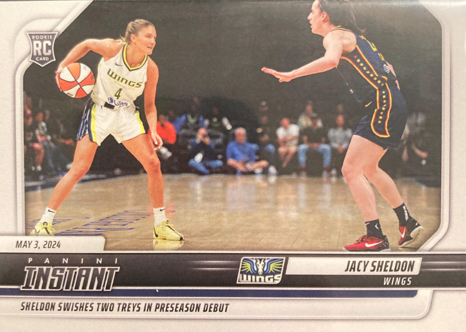 Jacy Sheldon #3 Basketball Cards 2024 Panini Instant WNBA